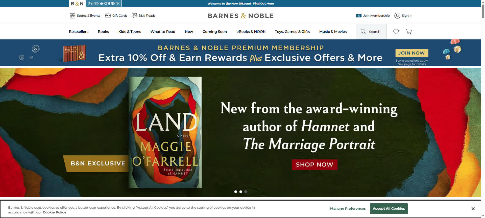 Barnes & Noble – 图书与电子书综合零售门户