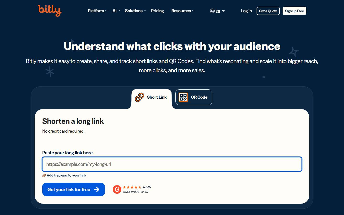 Bitly – 短链接与动态二维码的一站式工具