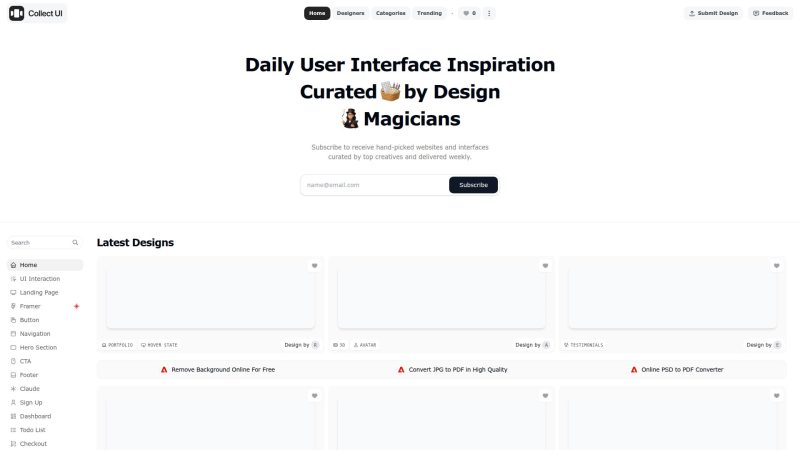 Collect UI – 每日 UI 设计灵感库 - 超应用-超应用