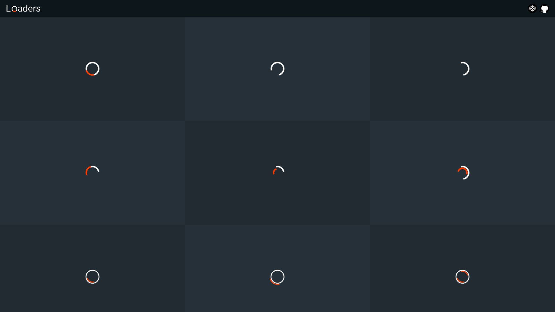 CSS Loaders – 纯CSS加载动画集合-超应用