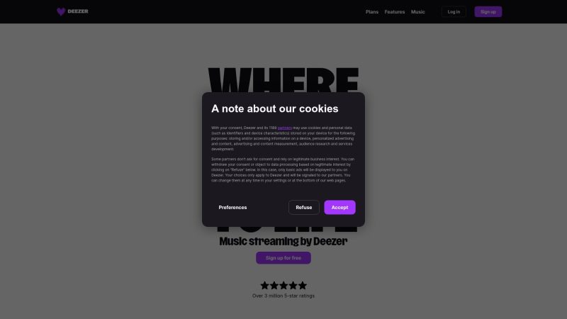 Deezer – 音乐流媒体与高品质在线听歌平台-超应用