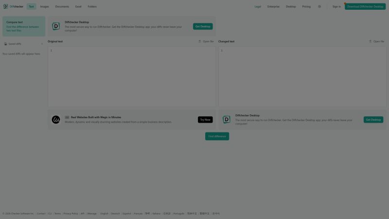 Diffchecker – 在线文本与文件差异对比工具 - 超应用-超应用