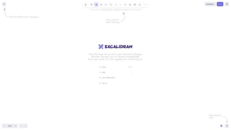 Excalidraw – 手绘风格在线白板协作工具 - 超应用-超应用