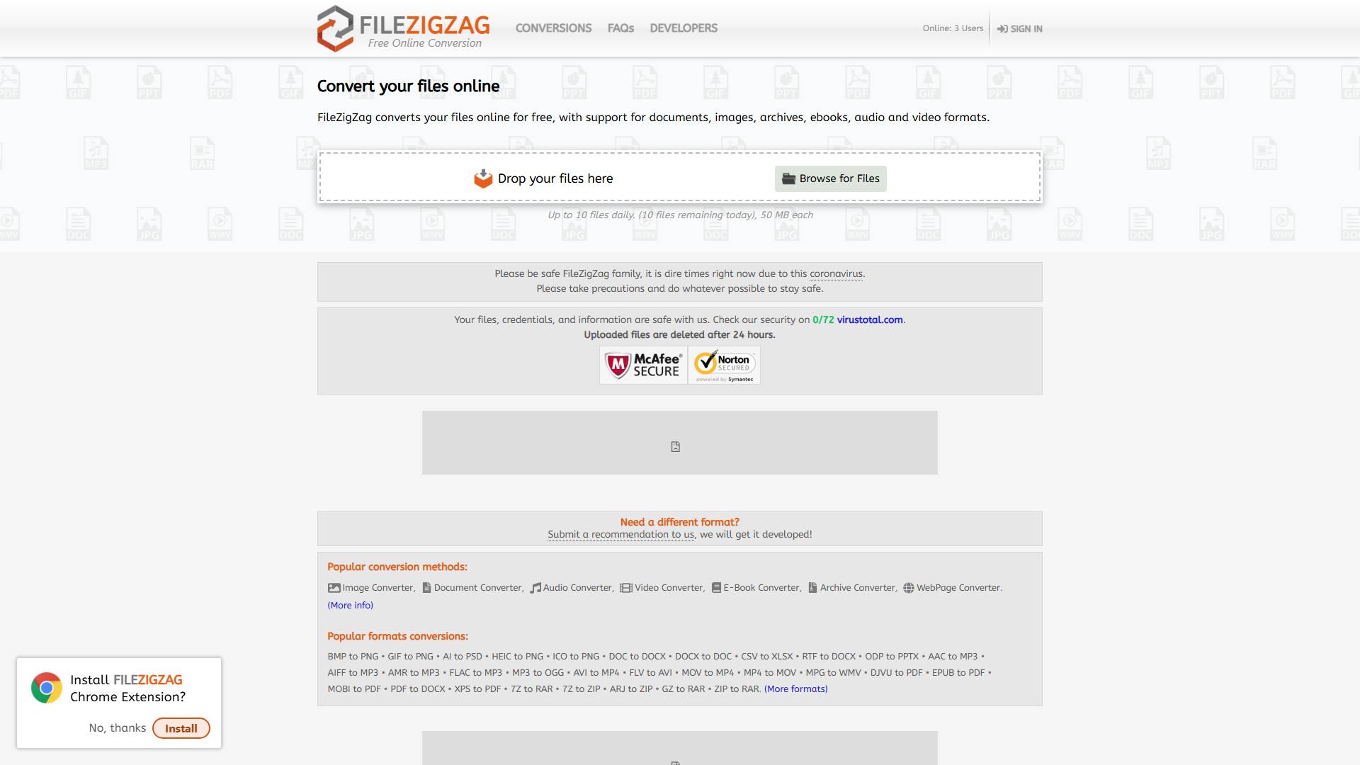 FileZigZag – 免费在线文件格式转换工具