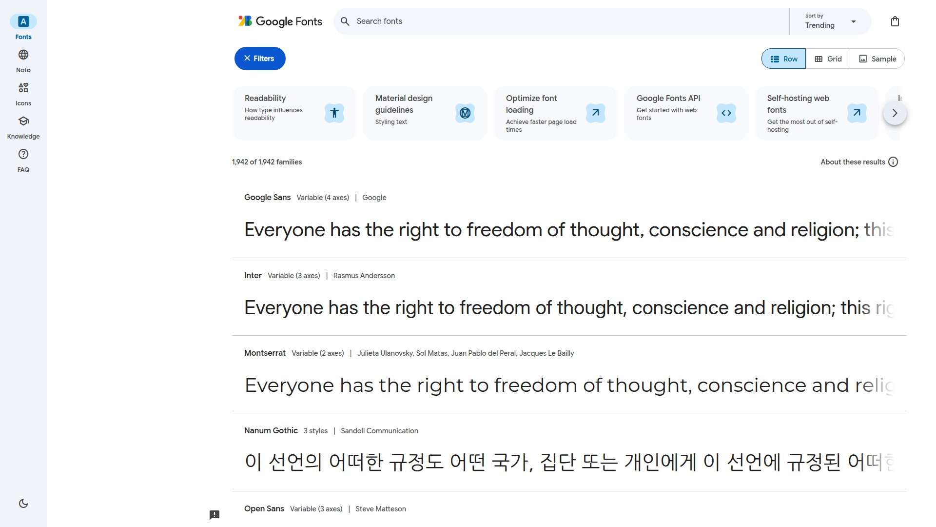 Google Fonts