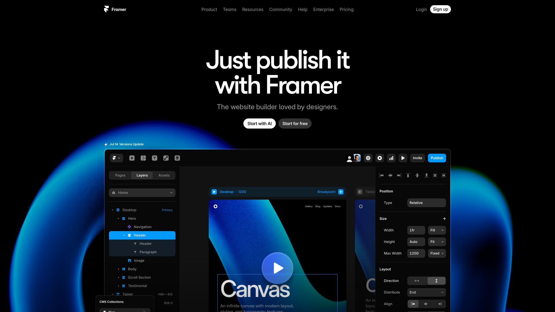 Framer – 无代码网站设计与发布平台-超应用