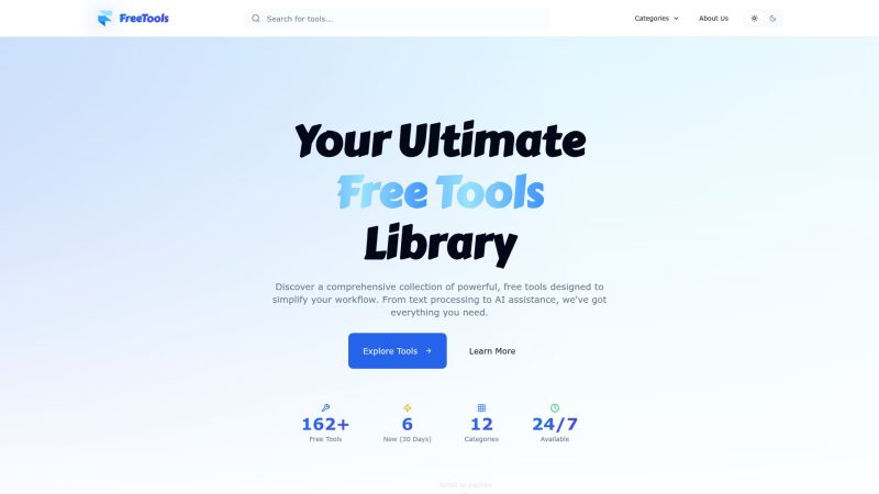 FreeTools – 免费在线工具集合与实用工具箱 - 超应用-超应用