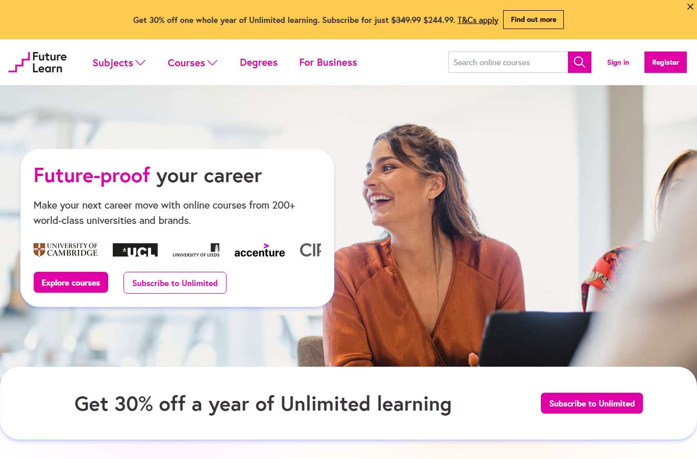 FutureLearn – 名校在线课程与学位项目资源库