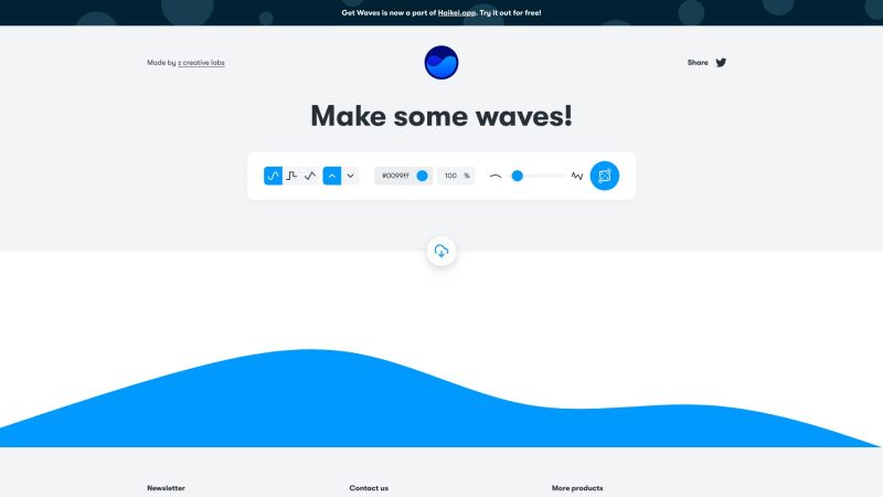GetWaves - 在线SVG波浪生成器-超应用