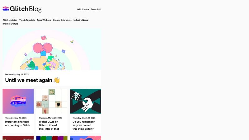 Glitch – 在线协作编码社区 - 超应用-超应用