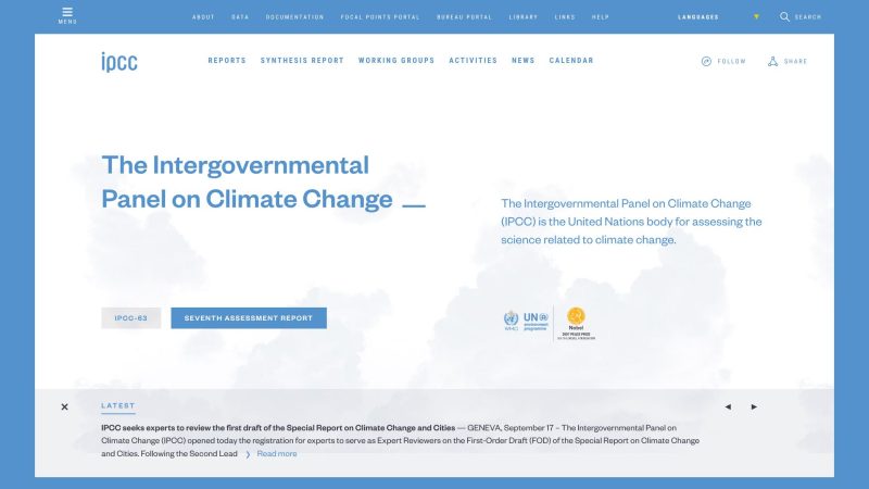 IPCC - 联合国政府间气候变化专门委员会-超应用