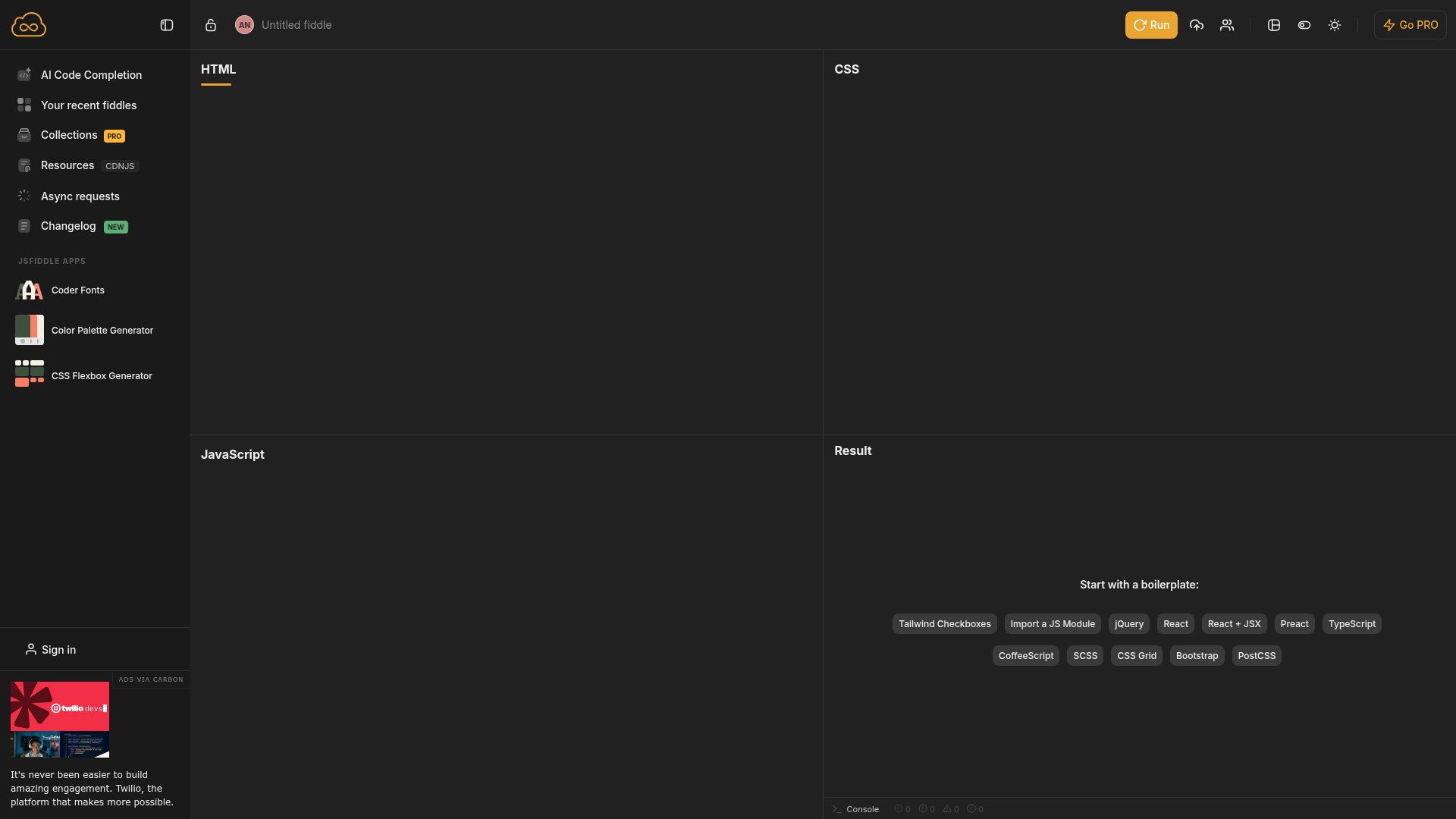 JSFiddle