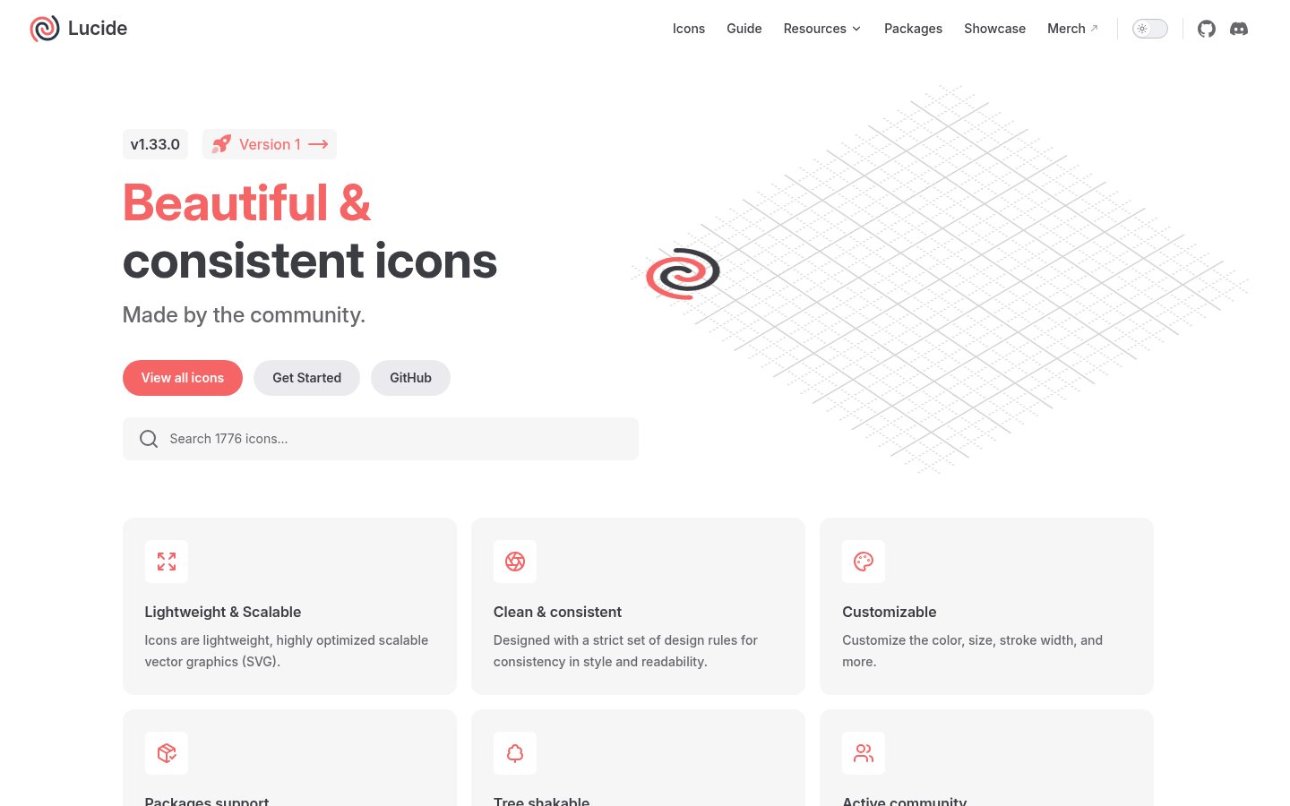 Lucide – 开源 SVG 图标库