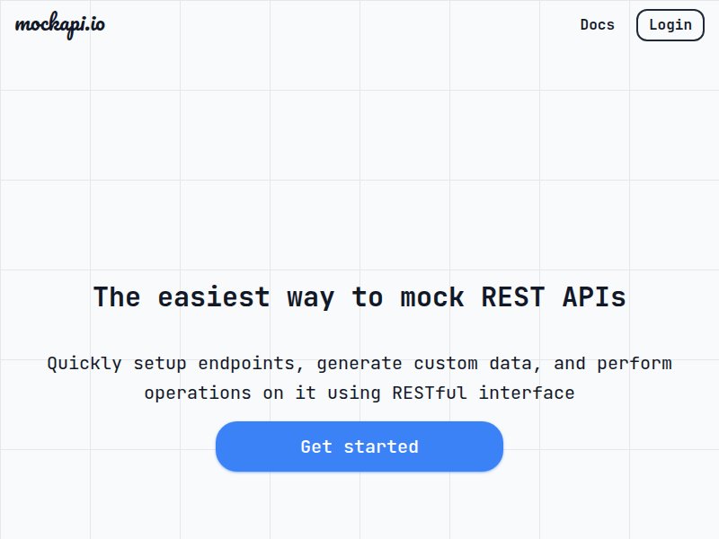 MockAPI – REST 接口模拟与假数据生成工具