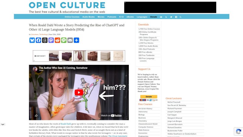 Open Culture – 免费教育资源的精选聚合导航-超应用