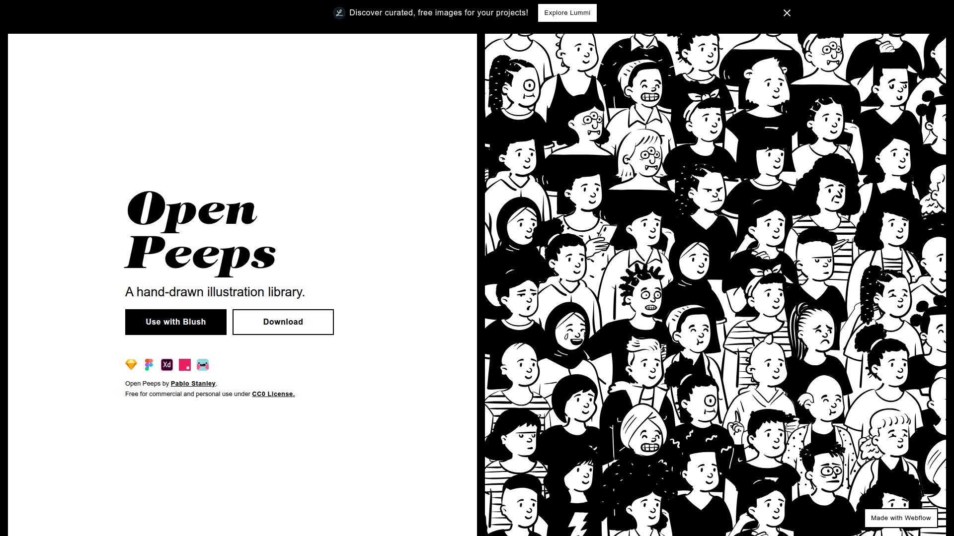 Open Peeps – 免费手绘人物插画素材库
