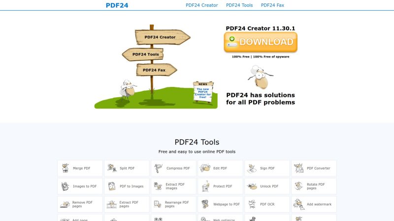 PDF24 – 全能免费PDF工具集 - 超应用-超应用