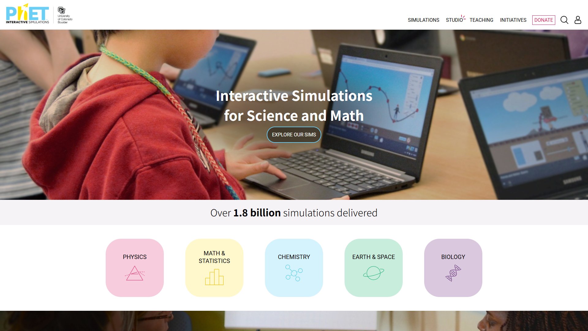 PhET – 免费互动科学数学模拟实验工具