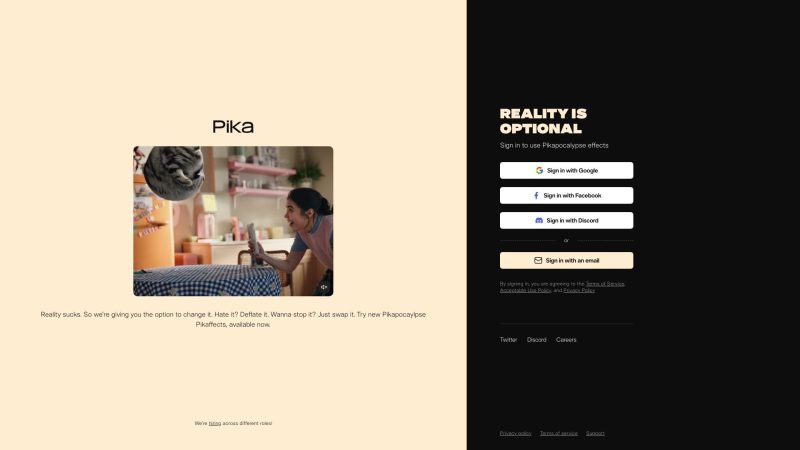 Pika - AI视频生成与编辑平台-超应用