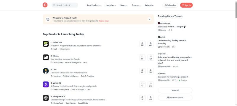 Product Hunt — 新产品发现与社区 - 超应用-超应用