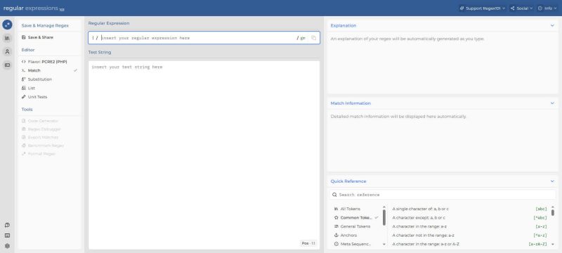 Regex101 – 在线正则表达式测试与调试工具 - 超应用-超应用