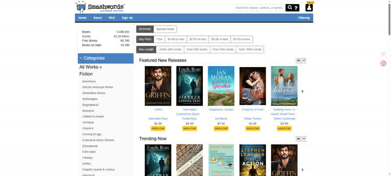 Smashwords – 大型自出版电子书平台，海量免费与付费电子书