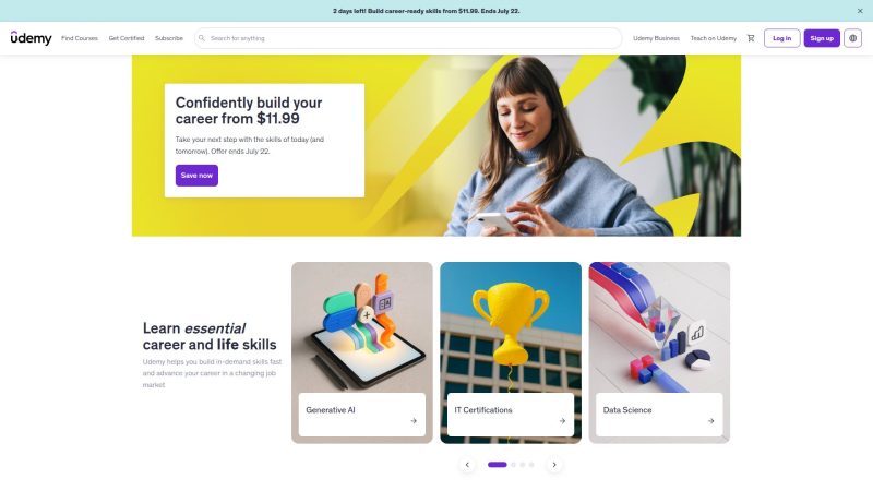 Udemy – 在线视频课程与技能学习资源库 - 超应用-超应用