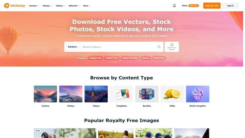 Vecteezy – 免费矢量素材、图片与视频资源库 - 超应用-超应用