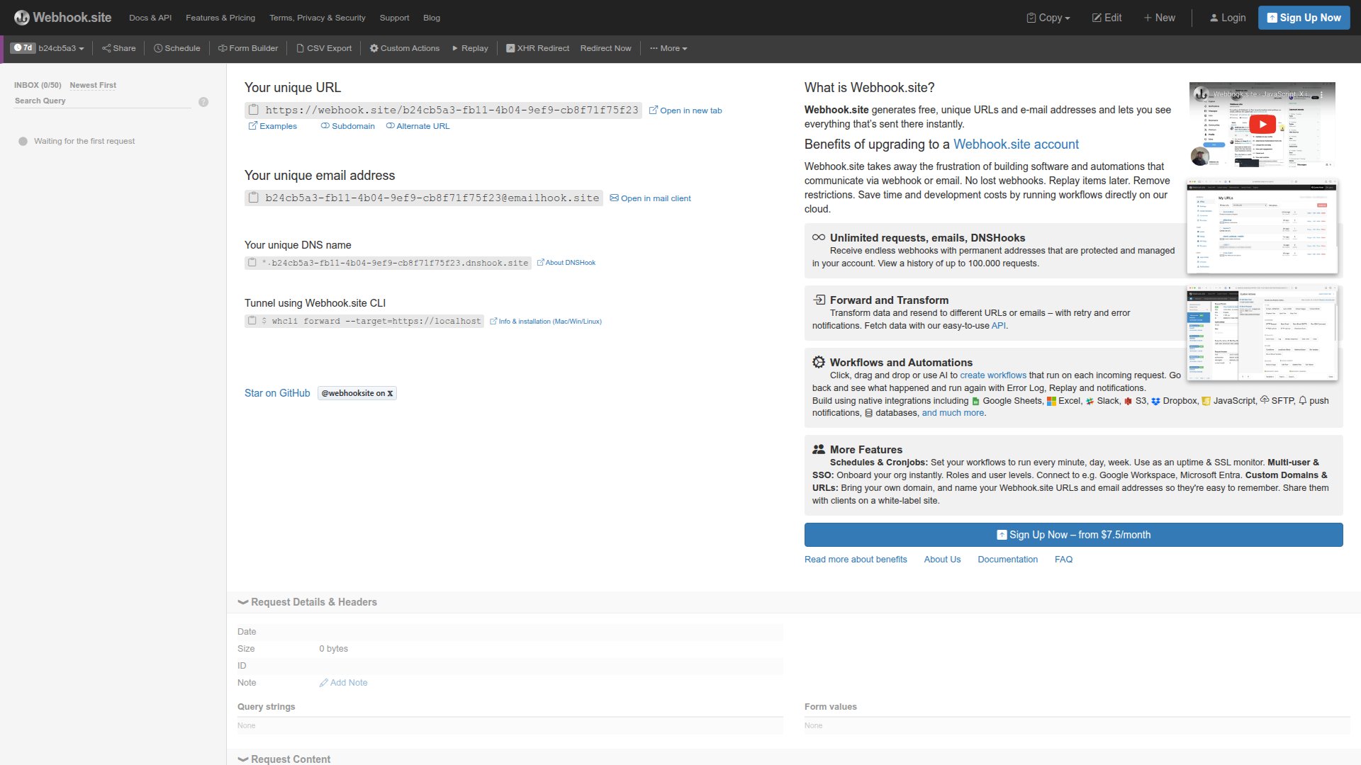 Webhook.site – Webhook调试与接口测试工具