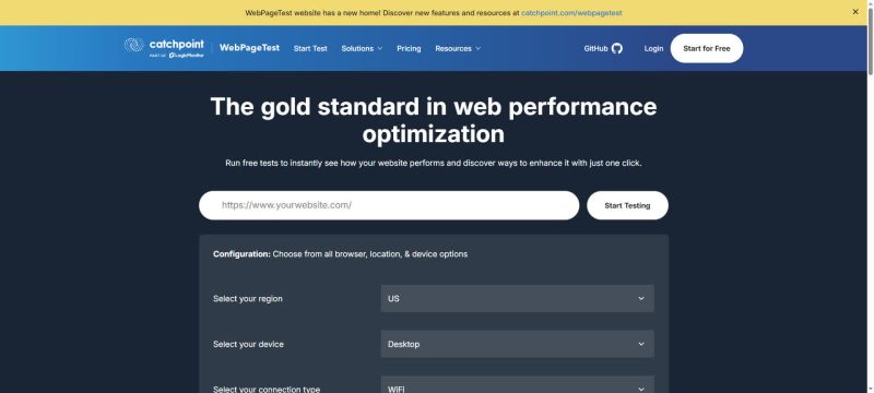 WebPageTest - 网站性能测试与优化工具 - 超应用-超应用